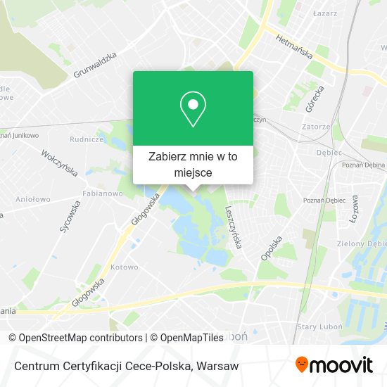 Mapa Centrum Certyfikacji Cece-Polska