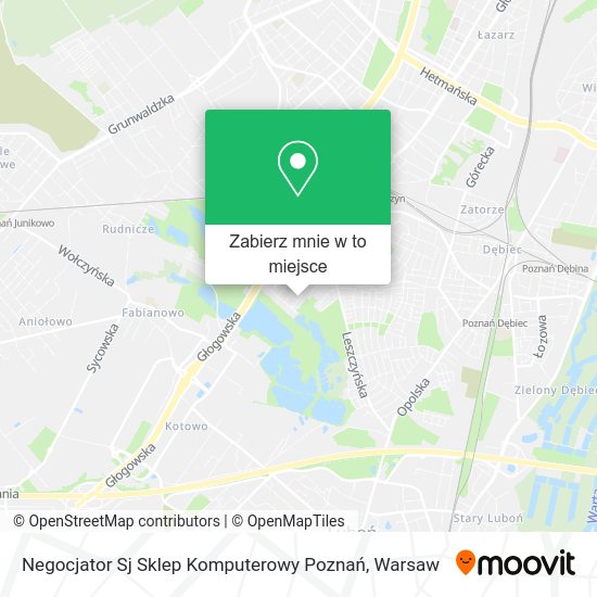 Mapa Negocjator Sj Sklep Komputerowy Poznań