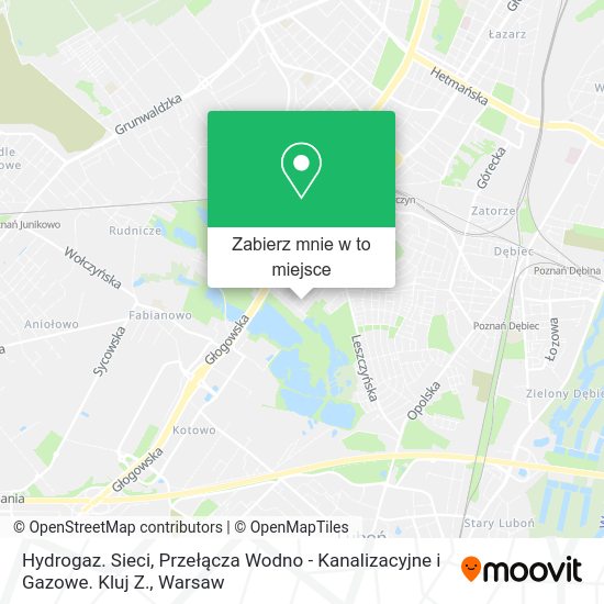 Mapa Hydrogaz. Sieci, Przełącza Wodno - Kanalizacyjne i Gazowe. Kluj Z.