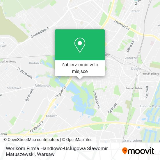 Mapa Werikom Firma Handlowo-Usługowa Sławomir Matuszewski