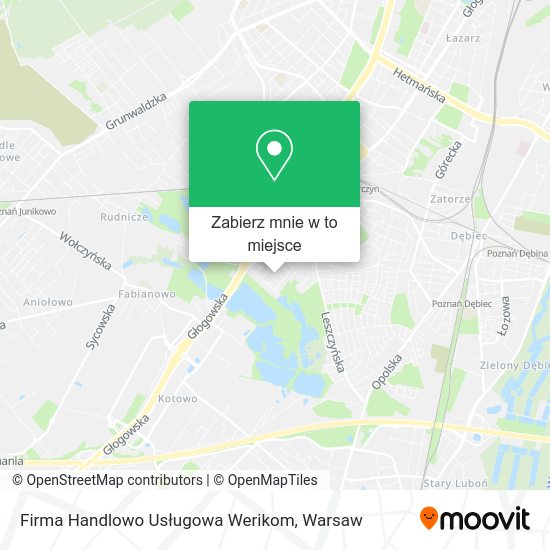 Mapa Firma Handlowo Usługowa Werikom