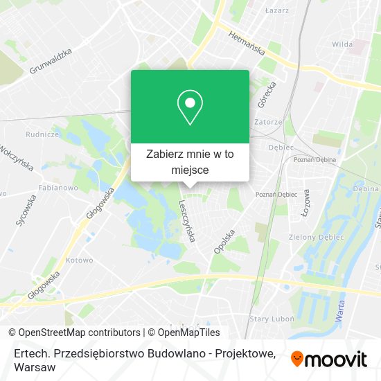 Mapa Ertech. Przedsiębiorstwo Budowlano - Projektowe