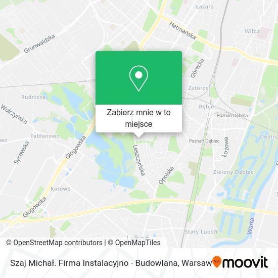 Mapa Szaj Michał. Firma Instalacyjno - Budowlana