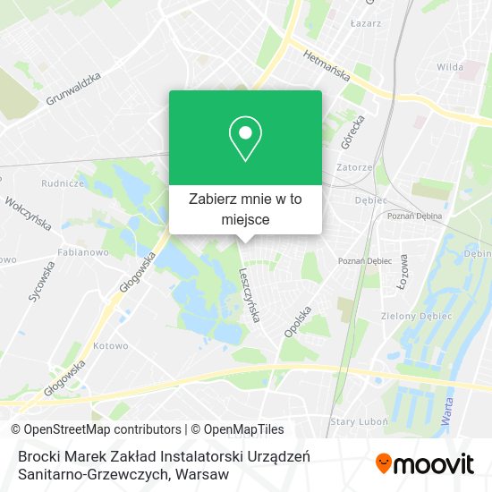 Mapa Brocki Marek Zakład Instalatorski Urządzeń Sanitarno-Grzewczych