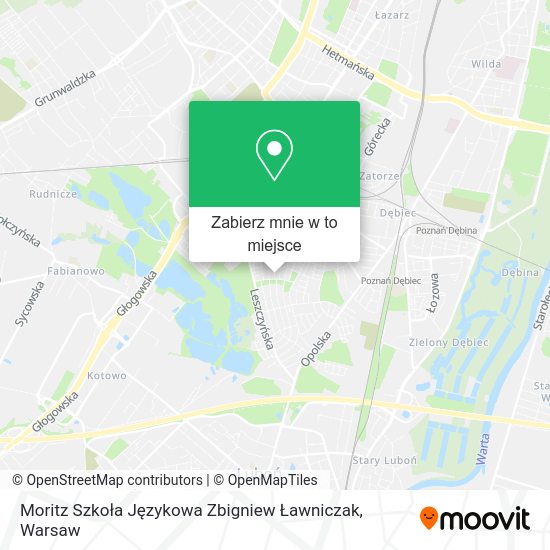 Mapa Moritz Szkoła Językowa Zbigniew Ławniczak