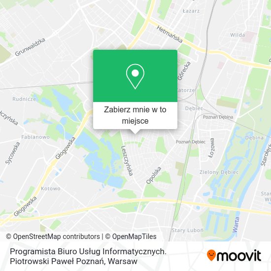 Mapa Programista Biuro Usług Informatycznych. Piotrowski Paweł Poznań