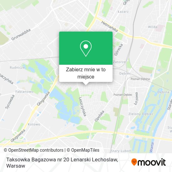 Mapa Taksowka Bagazowa nr 20 Lenarski Lechoslaw