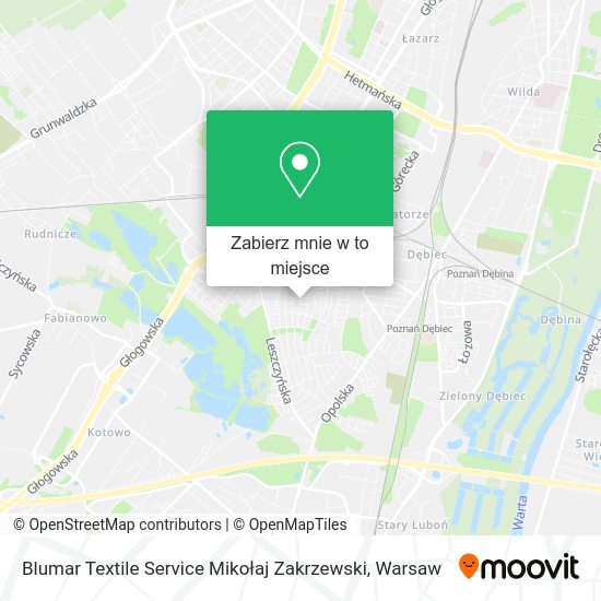 Mapa Blumar Textile Service Mikołaj Zakrzewski