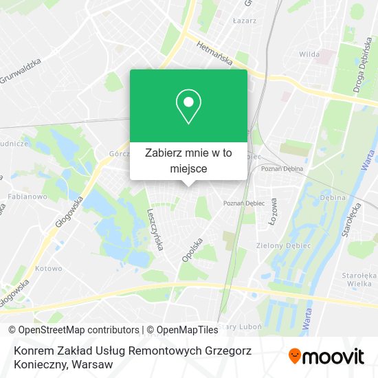 Mapa Konrem Zakład Usług Remontowych Grzegorz Konieczny