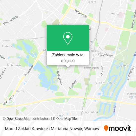 Mapa Mared Zakład Krawiecki Marianna Nowak