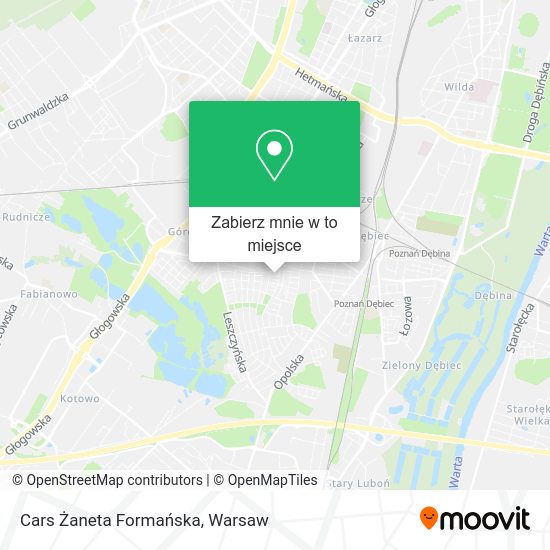 Mapa Cars Żaneta Formańska