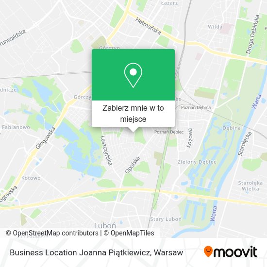 Mapa Business Location Joanna Piątkiewicz