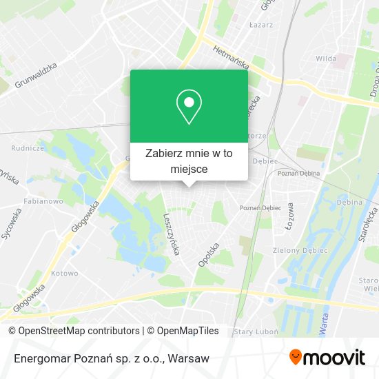 Mapa Energomar Poznań sp. z o.o.