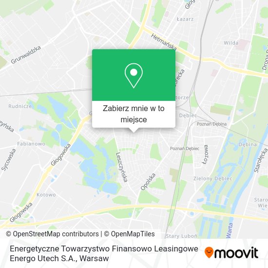 Mapa Energetyczne Towarzystwo Finansowo Leasingowe Energo Utech S.A.