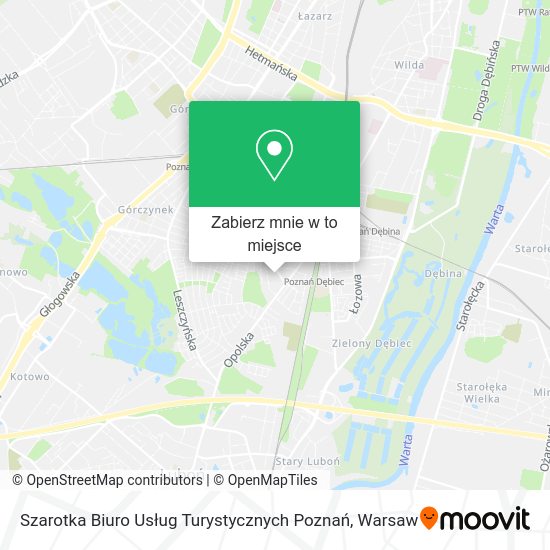 Mapa Szarotka Biuro Usług Turystycznych Poznań