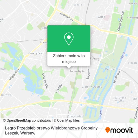 Mapa Legro Przedsiebiorstwo Wielobranzowe Grobelny Leszek