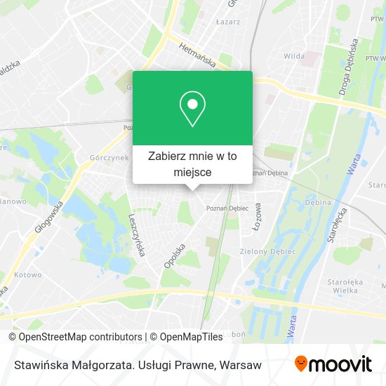 Mapa Stawińska Małgorzata. Usługi Prawne