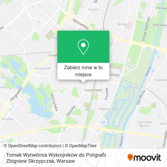 Mapa Tomek Wytwórnia Wykrojników do Poligrafii Zbigniew Skrzypczak