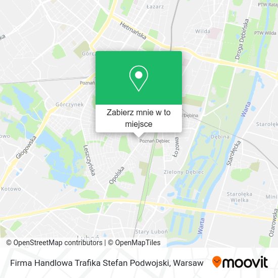 Mapa Firma Handlowa Trafika Stefan Podwojski