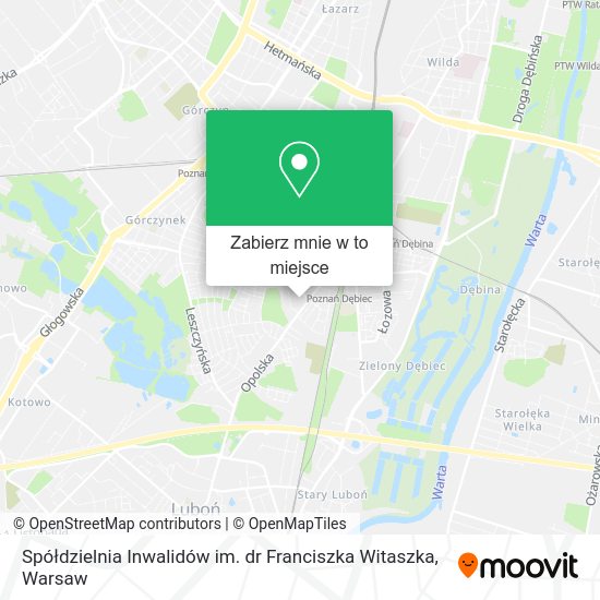 Mapa Spółdzielnia Inwalidów im. dr Franciszka Witaszka