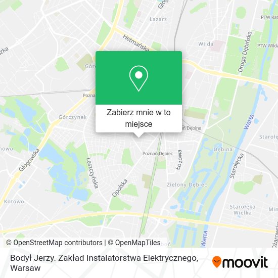 Mapa Bodył Jerzy. Zakład Instalatorstwa Elektrycznego