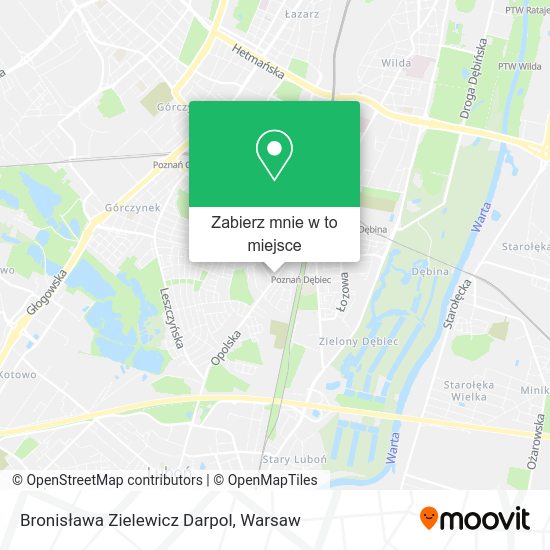 Mapa Bronisława Zielewicz Darpol