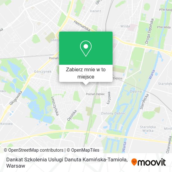 Mapa Dankat Szkolenia Usługi Danuta Kamińska-Tamioła