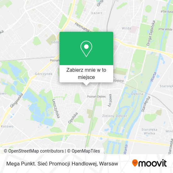 Mapa Mega Punkt. Sieć Promocji Handlowej