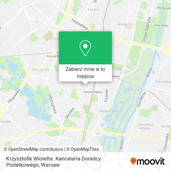 Mapa Krzysztofik Wioletta. Kancelaria Doradcy Podatkowego