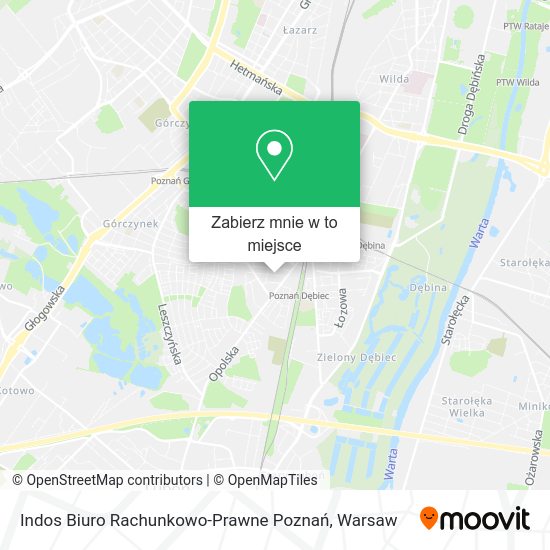 Mapa Indos Biuro Rachunkowo-Prawne Poznań