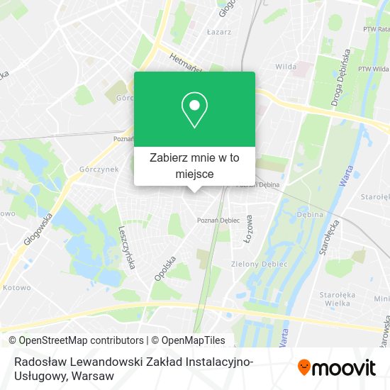 Mapa Radosław Lewandowski Zakład Instalacyjno-Usługowy