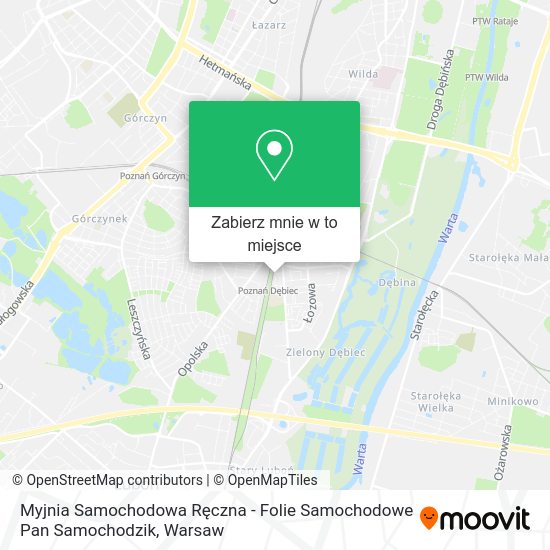 Mapa Myjnia Samochodowa Ręczna - Folie Samochodowe Pan Samochodzik