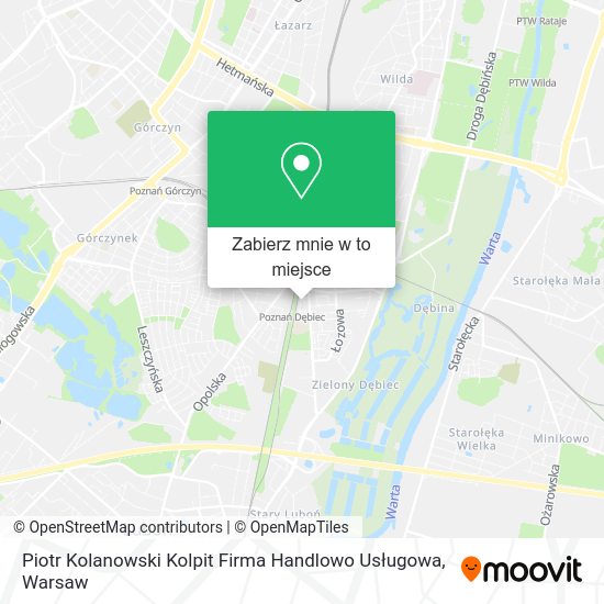 Mapa Piotr Kolanowski Kolpit Firma Handlowo Usługowa