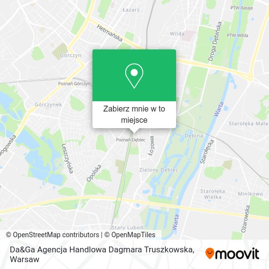 Mapa Da&Ga Agencja Handlowa Dagmara Truszkowska