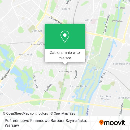 Mapa Pośrednictwo Finansowe Barbara Szymańska