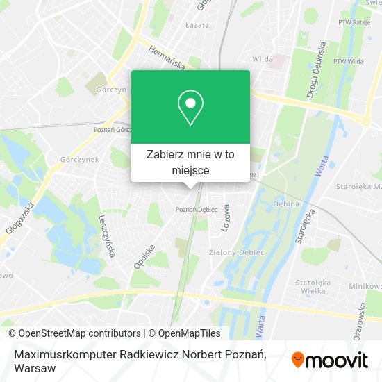 Mapa Maximusrkomputer Radkiewicz Norbert Poznań