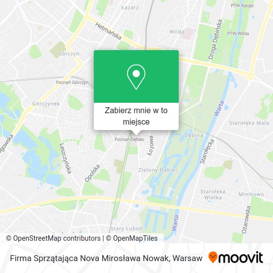 Mapa Firma Sprzątająca Nova Mirosława Nowak