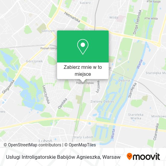 Mapa Usługi Introligatorskie Babijów Agnieszka