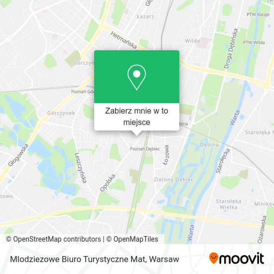 Mapa Mlodziezowe Biuro Turystyczne Mat