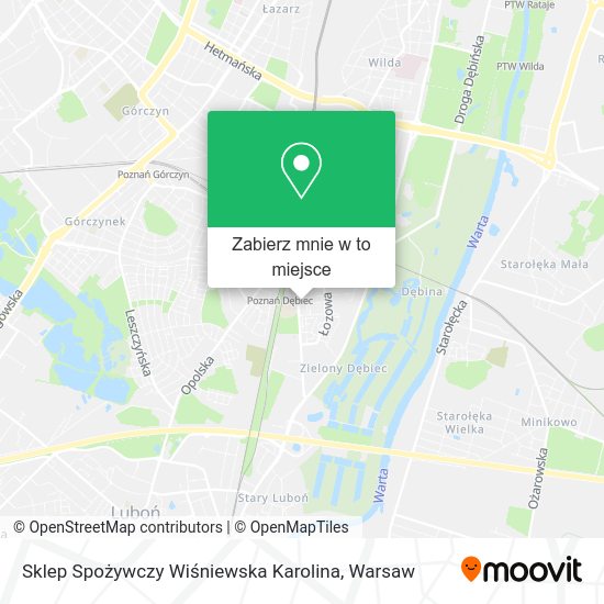 Mapa Sklep Spożywczy Wiśniewska Karolina