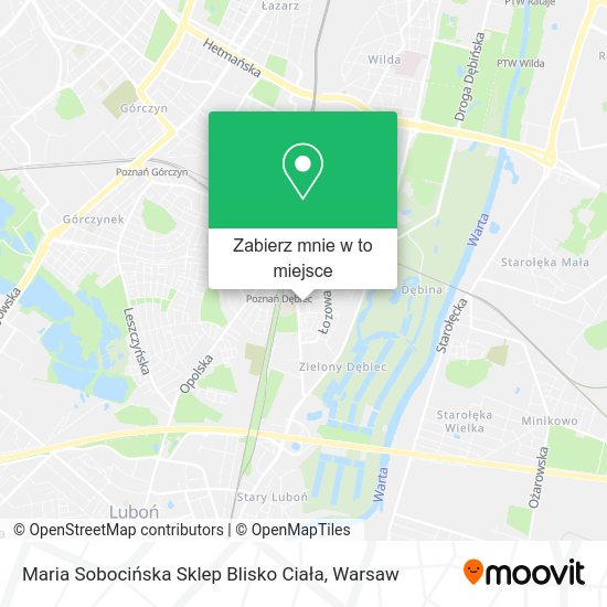Mapa Maria Sobocińska Sklep Blisko Ciała