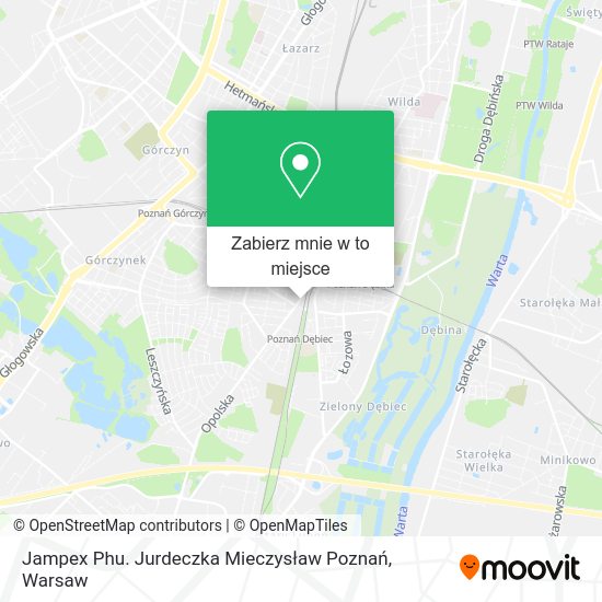 Mapa Jampex Phu. Jurdeczka Mieczysław Poznań