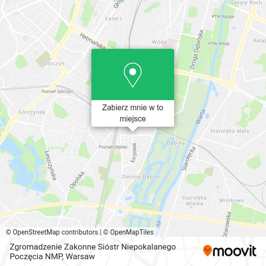 Mapa Zgromadzenie Zakonne Sióstr Niepokalanego Poczęcia NMP