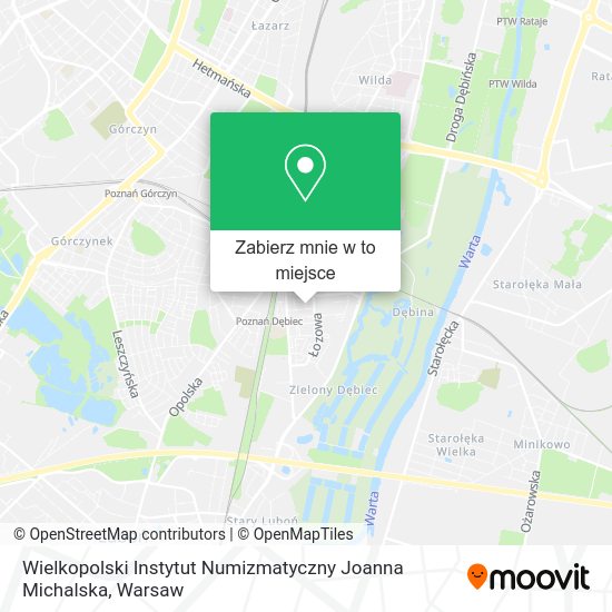 Mapa Wielkopolski Instytut Numizmatyczny Joanna Michalska