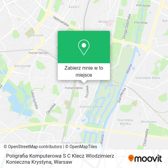 Mapa Poligrafia Komputerowa S C Klecz Wlodzimierz Konieczna Krystyna