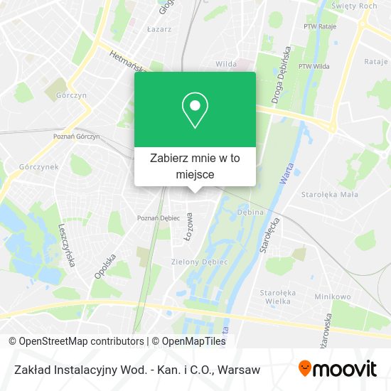 Mapa Zakład Instalacyjny Wod. - Kan. i C.O.