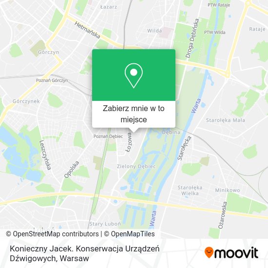 Mapa Konieczny Jacek. Konserwacja Urządzeń Dźwigowych