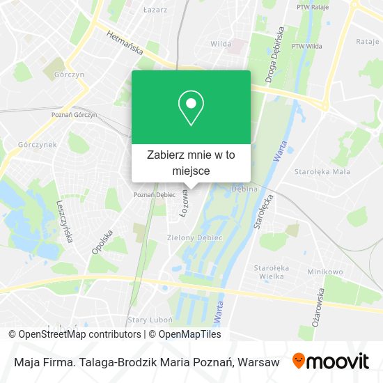 Mapa Maja Firma. Talaga-Brodzik Maria Poznań