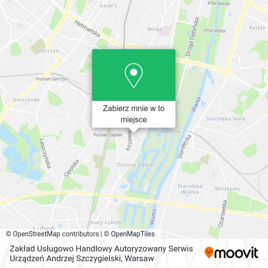 Mapa Zakład Usługowo Handlowy Autoryzowany Serwis Urządzeń Andrzej Szczygielski