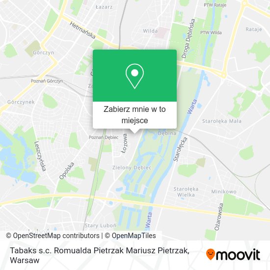 Mapa Tabaks s.c. Romualda Pietrzak Mariusz Pietrzak